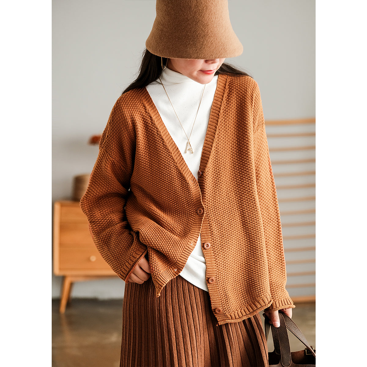 Tan cardigan hot sale sweater womens