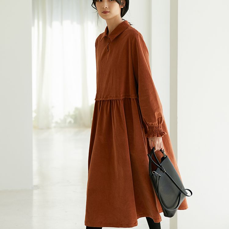 Buy Women Maroon Print Knee Length Casual Dress Online - 729943 | Van Heusen