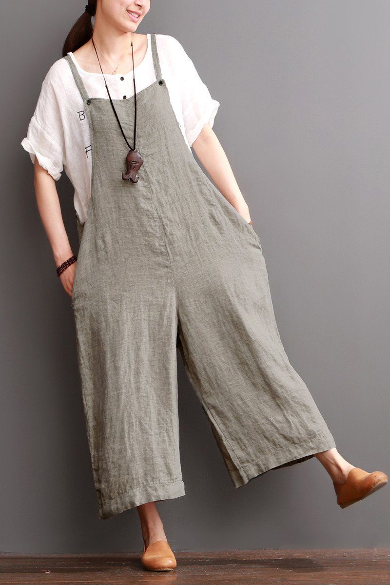 Custom Logo Women Harem Pants Vintage Cotton Linen Elastic Waist Wide Leg  Trousers Female Casual Solid Pockets Loose Cropped Pants - China Pants and  Elastic Pants price | Made-in-China.com