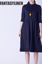 Load image into Gallery viewer, Elegant Warm Loose Casual Dress Women Tops Q0809A - FantasyLinen
