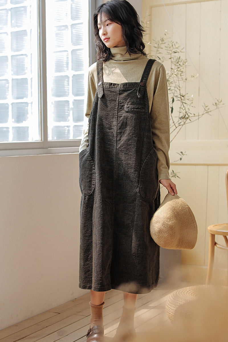 Corduroy skirt overalls plus size best sale