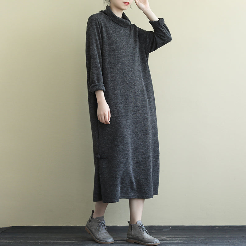 Women Casual Solid Color Sweater Dress– FantasyLinen