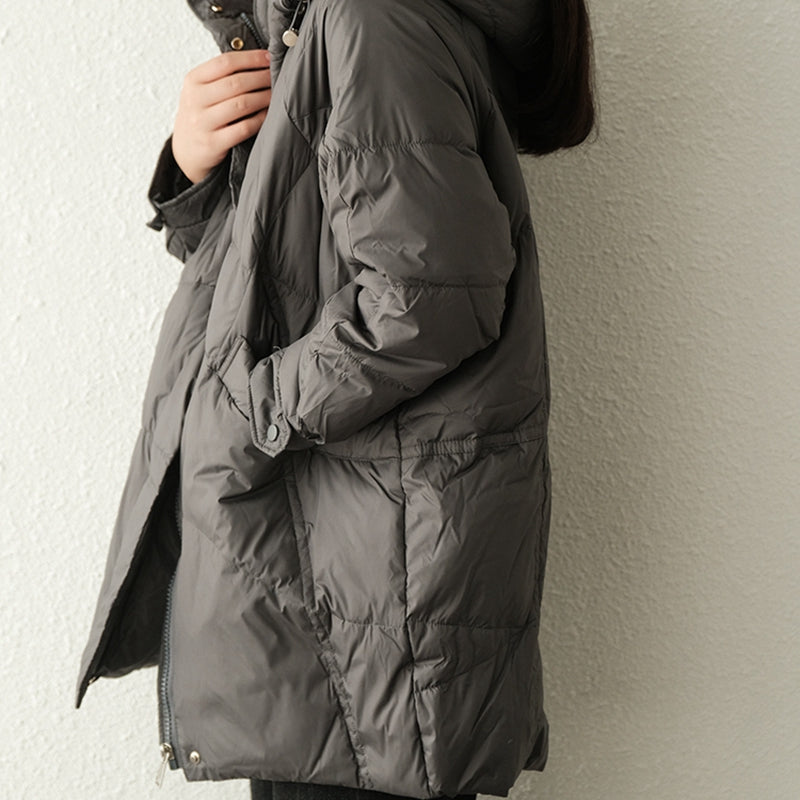 SimpleLinenLife Women's Custom Hooded Puffer Jacket Coat