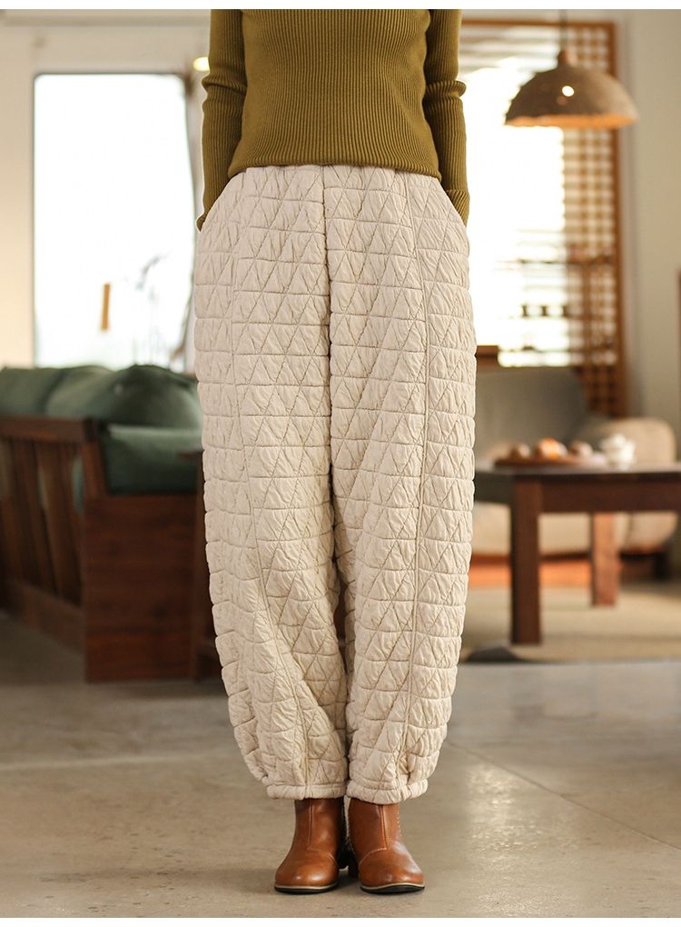 S 2xl Autumn Winter Plaid Wool Harem Pants Female Ankle Length High Waisted Pants  Harem Pants Women Plus High Waisted Tapered Trousers Women 201119 From  Dou04, $10.7